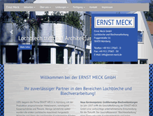 Tablet Screenshot of ernst-meck.de